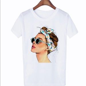 “White turban girl” tshirt